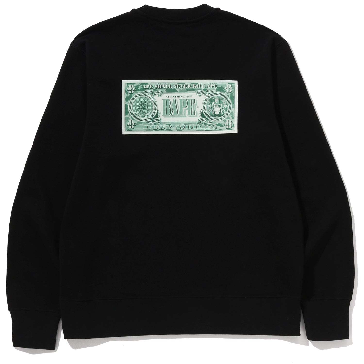 Alternative view of BANKNOTE RELAXED FIT CREWNECK SWEATSHIRT MENS