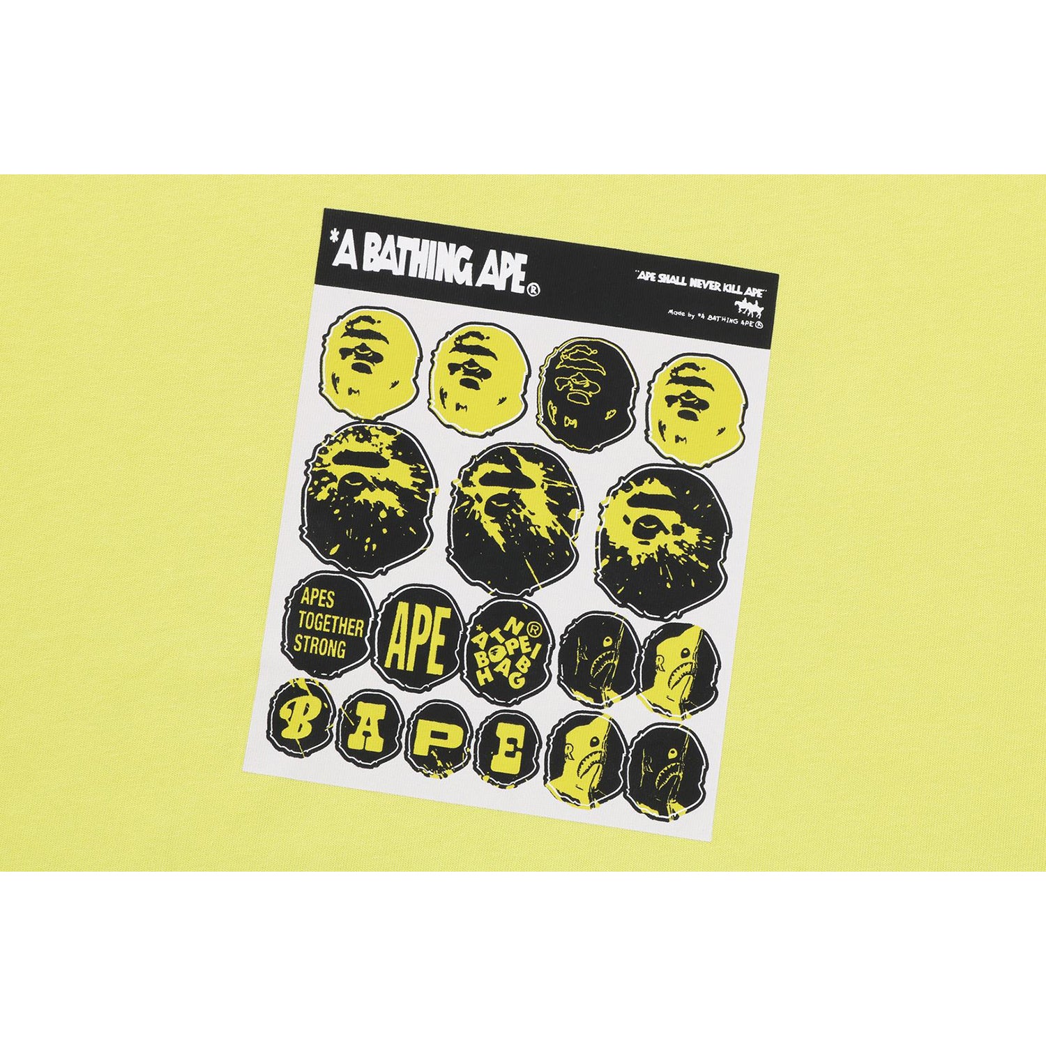 Alternative view of BAPE STICKER GRAPHIC RELAXED FIT TEE MENS
