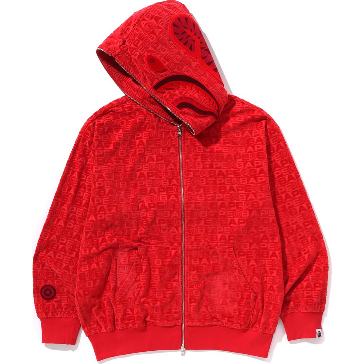 Alternative view of LUX SPORT PATTERN SHARK RELAXED FIT FULL ZIP HOODIE MENS