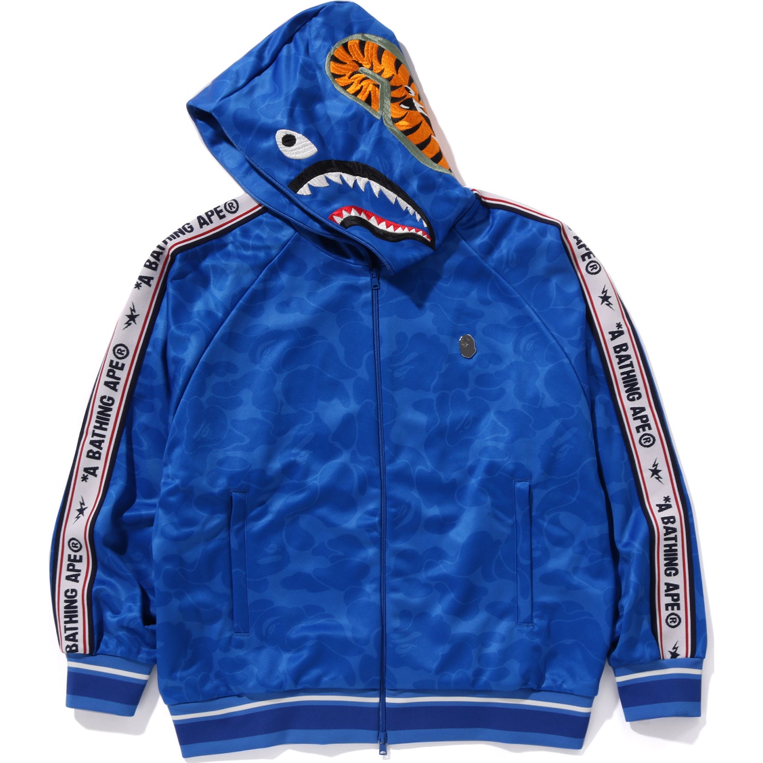 BAPE MENS SOLID CAMO RELAXED FIT SHARK FULL ZIP HOODIE JACKET - Image 14
