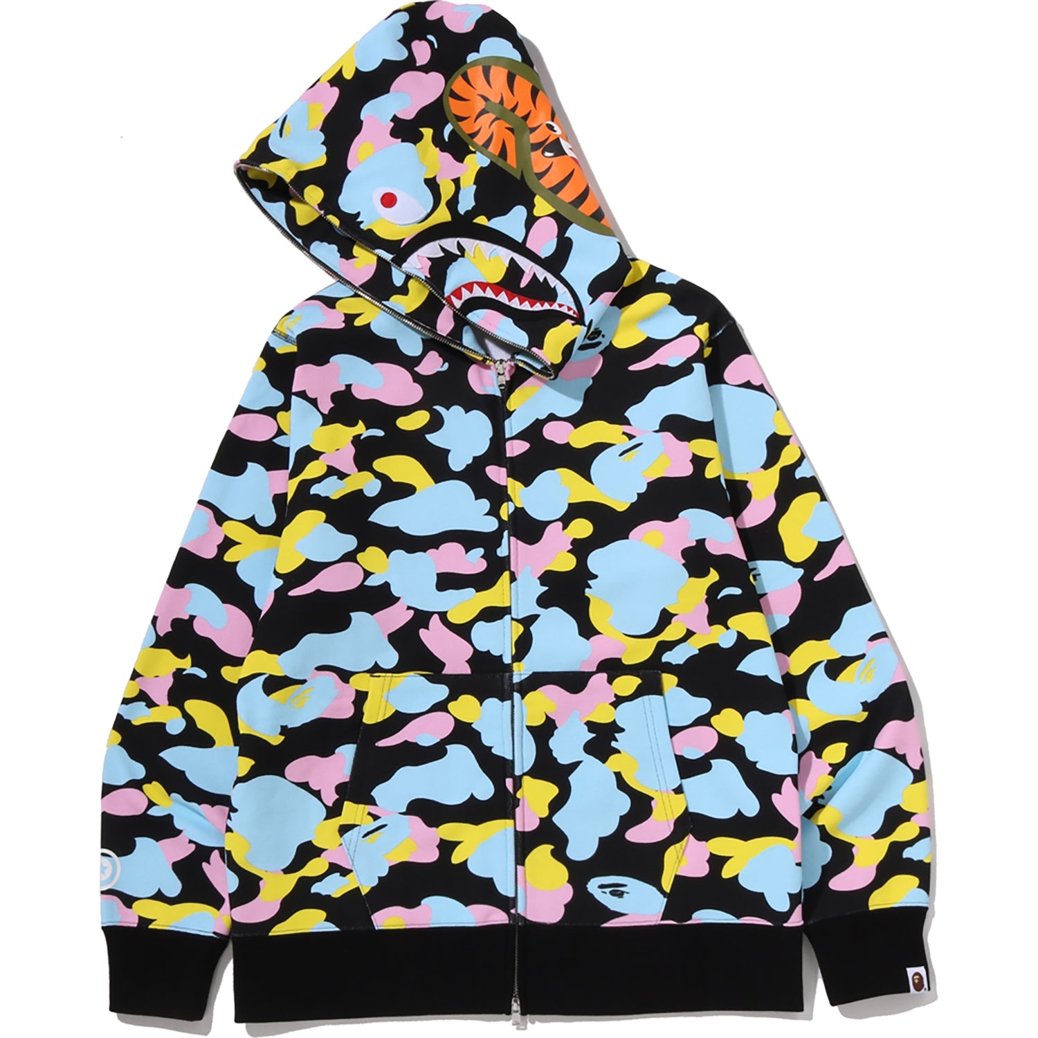 Alternative view of MULTI CAMO SHARK FULL ZIP HOODIE MENS