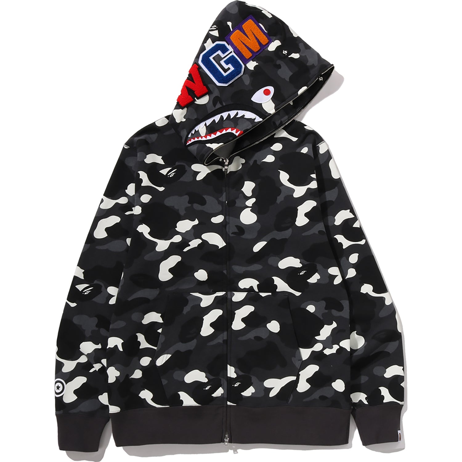 Alternative view of CITY CAMO SHARK REGULAR FIT FULL ZIP HOODIE MENS